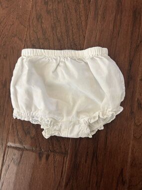 Janie and Jack White Ruffle Baby Bloomers